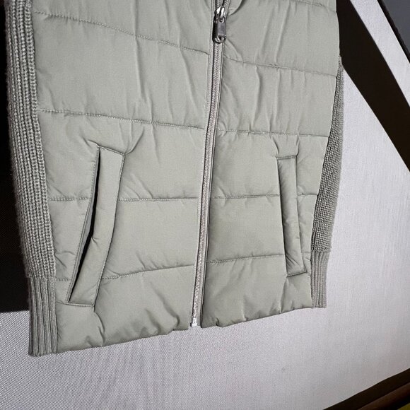 Athleta INCLINE HYBRID Merino Wool Puffer Vest Sage XS - Picture 6 of 7